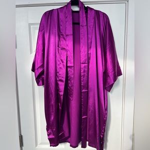 Purple silk robe